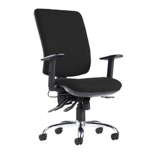 Senza Ergo 24hr ergonomic asynchro task chair - black