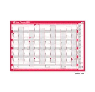 Sasco Year Planner Vertical Unmounted 2026 2410266