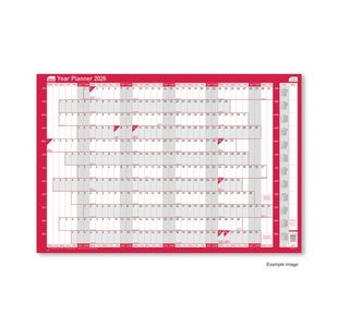 Sasco Year Planner Compact Landscape Unmounted 2026 2410267