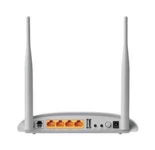 TP-Link 300Mbps Wireless N USB VDSL/ADSL Modem Router White TD-W9970