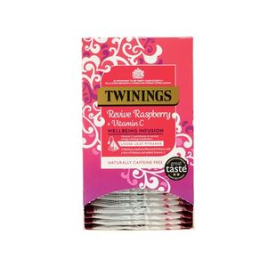 Twinings Revive Raspberry/Hibiscus/Vitamin C Mesh Tea Bags Pyramid Enveloped (Pack of 15) F16869