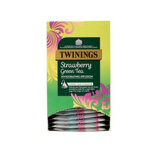 Twinings Strawberry Green Tea Mesh Tea Bags Pyramid Envelope (Pack of 15) F16873