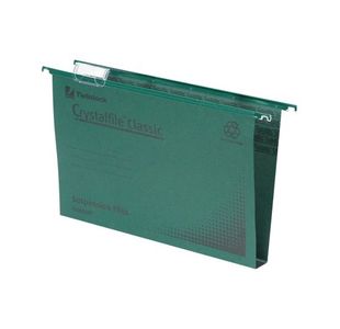 Rexel Crystalfile Classic Suspension File 50mm Green (Pack of 50) 71750