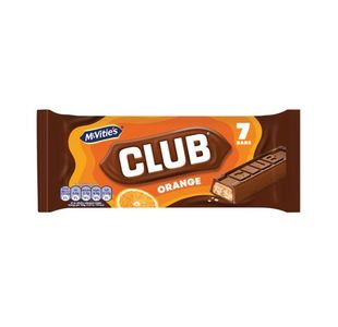 McVitie's Club Orange Biscuit Bars (Pack of 7) 37434