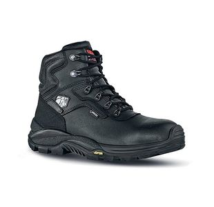 U.Power Drop Safety S3 Non Metallic Leather Upper Waterproof Boot 1Pr Black 12 UPGO1005412