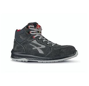 U.Power Alicante Safety S1 Suede Leather Upper Boot 1Pr Black 11 UPRI1002611