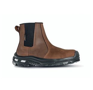 U.Power Cambrian Mid Cut Safety S3 Composite Toe Leather Upper Boot 1Pr Brown 10.5 UPRL1056410.5