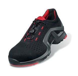 Uvex 1 X-Tended Support S1 Non Metallic Toe Protection Shoe 1Pr Black/Red 5 UV8512805