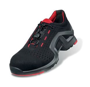 Uvex 1 X-Tended Support S1 Non Metallic Toe Protection Shoe 1Pr Black/Red 6 UV8512806