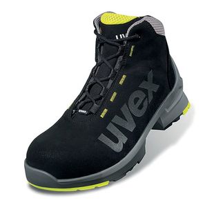 Uvex 1 Safety S2 Non Metallic Boots 1Pr Black/Yellow 10 UV8545810