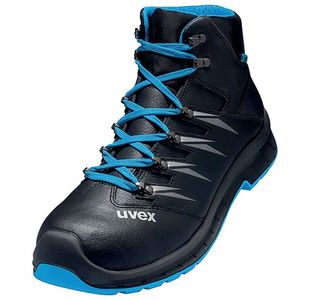 Uvex 2 Trend Safety S3 Steel Toe Cap Boot 1Pr Black/Blue 5 UV6935205
