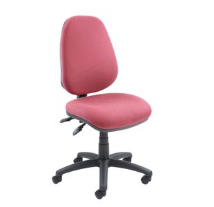 Vantage 100 2 lever PCB operators chair with no arms - burgundy