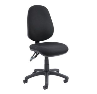 Vantage 100 2 lever PCB operators chair with no arms - black