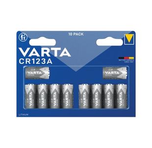 Varta Lithium Battery CR123A/CR17345 3V Cylindrical (Pack of 10) 6205301461