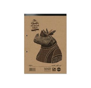 Rhino Recycled Refill Pad 160 Pages 8mm Ruled with Margin A4 (Pack of 5) RH4FMR