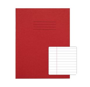 Rhino Exercise Book 8mm Ruled 80 Pages 9x7 Red (Pack of 100) VC46631