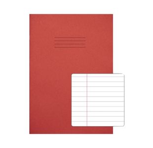 Rhino Exercise Book 8mm Ruled 80 Pages A4 Red (Pack of 50) VC48473
