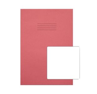 Rhino Exercise Book Plain 80 Pages A4 Pink (Pack of 50) VC48483