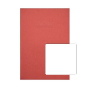 Rhino Exercise Book A4+ Plain 80 Pages Red (Pack of 50) VC50452