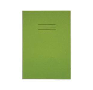 Rhino Exercise Book 8mm Ruled with Margin 80 Pages A4+ Light Green (Pack of 50) VDU080-238-6