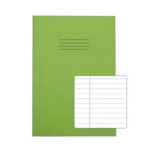 Rhino Exercise Book 80 Page 13x9in 8mm Ruled Light Green Contract (Pack of 50) VDUV080-238-8