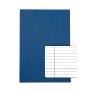 Rhino Exercise Book 80 Page 13x9in 8mm Ruled Dark Blue Contract (Pack of 50) VDUV080-277-4