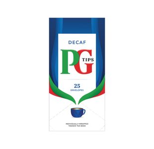PG Tips Decaf Envelope Teabags (Pack of 25) 802466