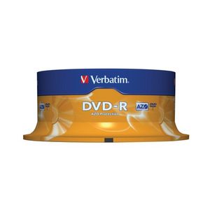 Verbatim Colour 4.7GB Spindle DVD-R (25 Pack) 43522
