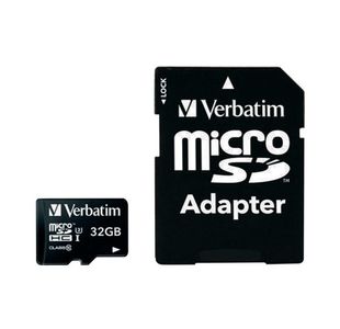 Verbatim Pro Micro SDHC Memory Card Class 10 UHS-I U3 32GB 47041