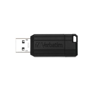 Verbatim 64GB Black Pinstripe USB Drive 49065