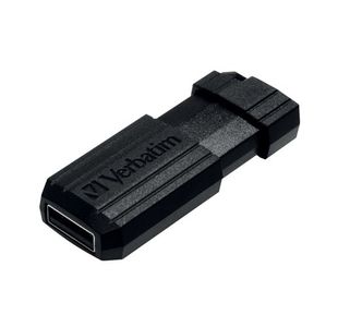 Verbatim 32GB Black Pinstripe USB Drive 49064
