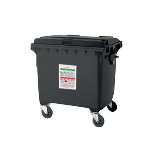 1100L Lockable Wheeled Bin/Hopper Stores up to 30 Sacks