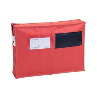 Versapak Mail Pouch with Gussett 355x250x75mm Small Red ZG1T2SEAL