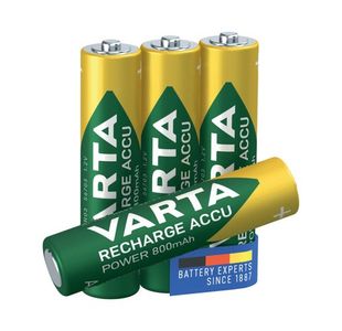 Varta Nimh Rechargeable AAA Batteries 800 mAh (Pack of 4) 56703101404