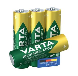 Varta Nimh Rechargeable AA Batteries 2100 mAh (Pack of 4) 56706101404