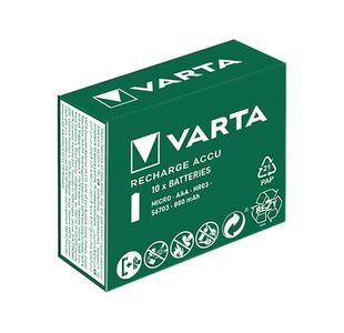 Varta Rechargeable Batteries AAA 800mAh (Pack of 10) 56703101111
