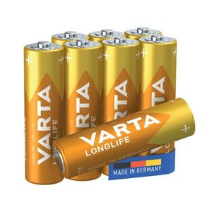 Varta Longlife AA Battery (Pack of 8) 04106101418