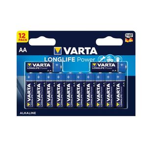 Varta AA Long life Battery Alkaline (Pack of 12) 4906121482