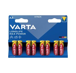 Varta Longlife Max Power AA Battery (Pack of 8) 04706101418