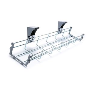 Drop down cable management tray 1000mm long