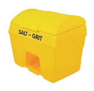 Salt/Grit Bin with Hopper Feed 200 Litre Yellow 317060