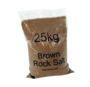 Winter Dry Brown Rock Salt 25kg (Pack of 40) 383578