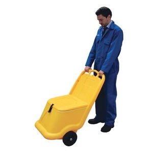 Mobile Salt and Grit Bin 75 Litre Yellow 388946