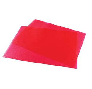 Red Cut Flush Folders (Pack of 100) WX01485