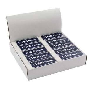 White Pencil Erasers (Pack of 20) WX01696