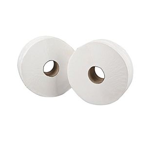 Mini Jumbo White 2-Ply Toilet Roll 150m (Pack of 12) J26150NDS
