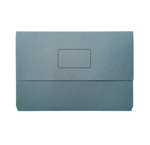 Document Wallet 220gsm Foolscap Blue (Pack of 50) 45913KIN02