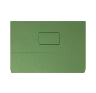 Document Wallet 220gsm Foolscap Green (Pack of 50) 45914EAST