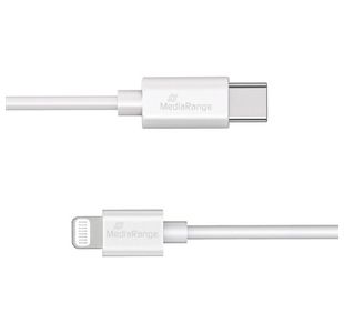 MediaRange Apple Lightning to USB Type-C Charge + Sync Cable 1m White