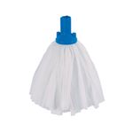 2Work Big White Mop Head Blue Pk10